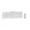 Klawiatura CHERRY Stream Desktop Recharge, mysz w zestawie, uniwersalna, bezprzewodowa RF, QWERTZ, niemiecka, szara