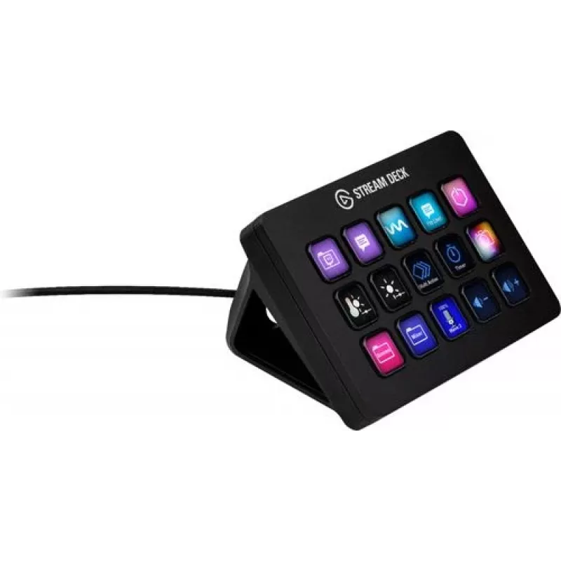 Elgato Stream Deck MK.2 Konfigurowalny 15-przyciskowy panel sterowania USB z klasycznymi klawiszami, czarny