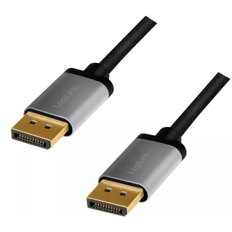Kabel DisplayPort LogiLink CDA0100 1 m czarny szary