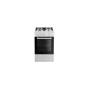 Kuchenka Beko FSG52020FW Kuchenka wolnostojąca Gazowa Czarny, Biały