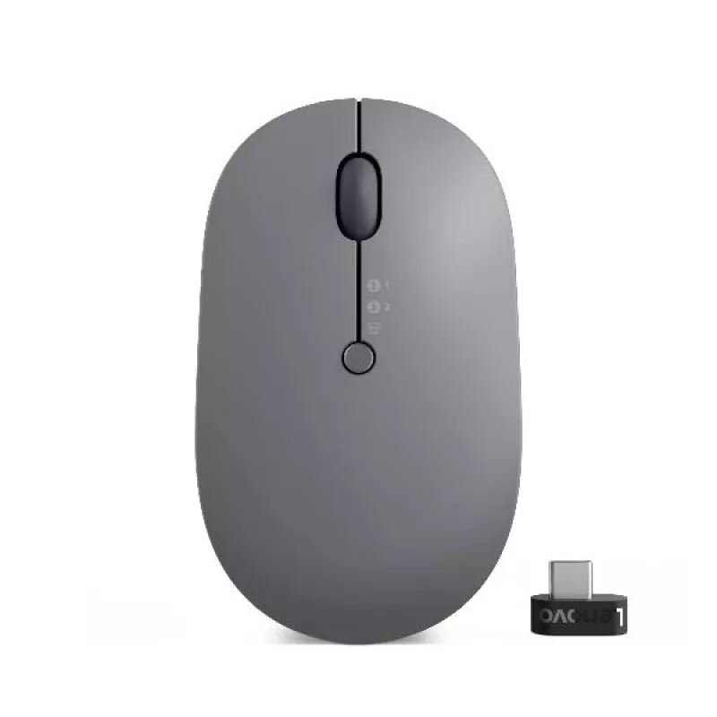 Mysz Lenovo Go Multi-Device biurowa, oburęczna, RF Wireless + Bluetooth, optyczna, 2400 DPI