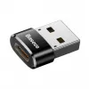 Baseus Adapter USB męski na Type-C żeński Czarny