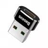 Baseus Adapter USB męski na Type-C żeński Czarny