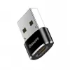Baseus Adapter USB męski na Type-C żeński Czarny