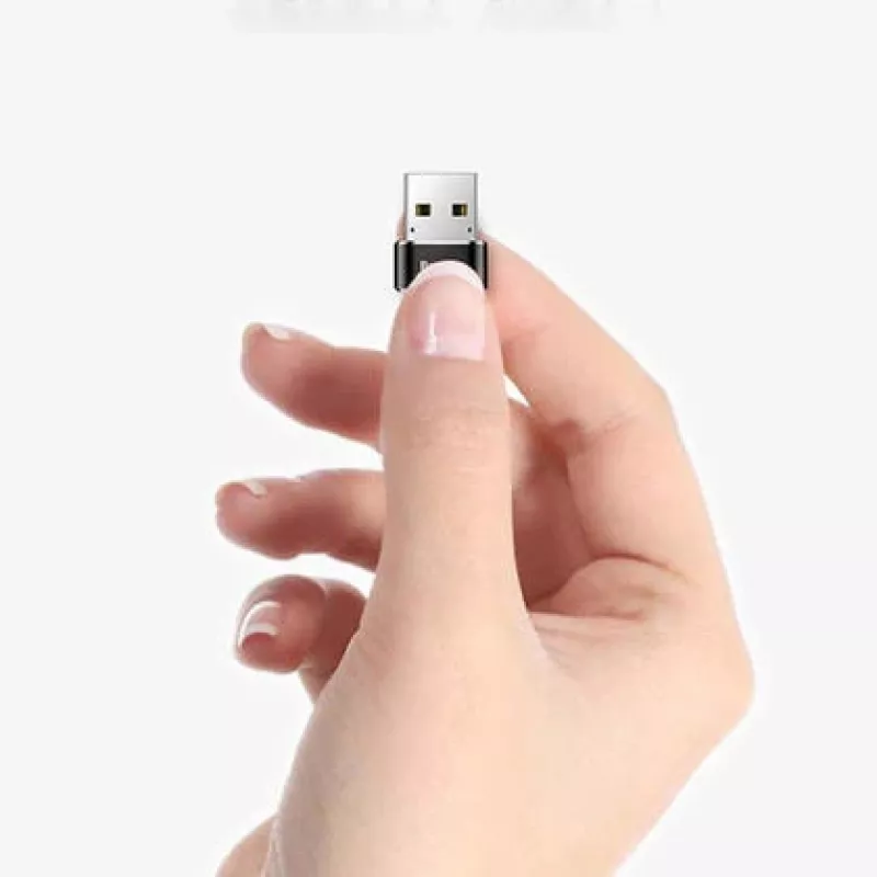 Baseus Adapter USB męski na Type-C żeński Czarny