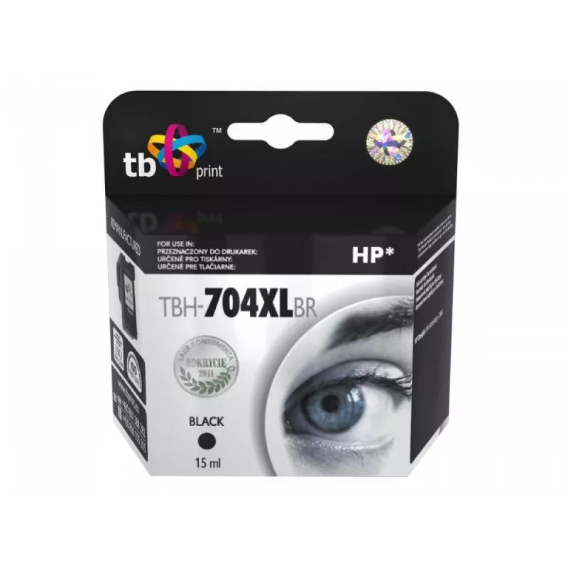 Ink do HP DJ IA 2060 Czarny regenerowany XL TBH-704XLBR (HP No. 704 CN692AE)
