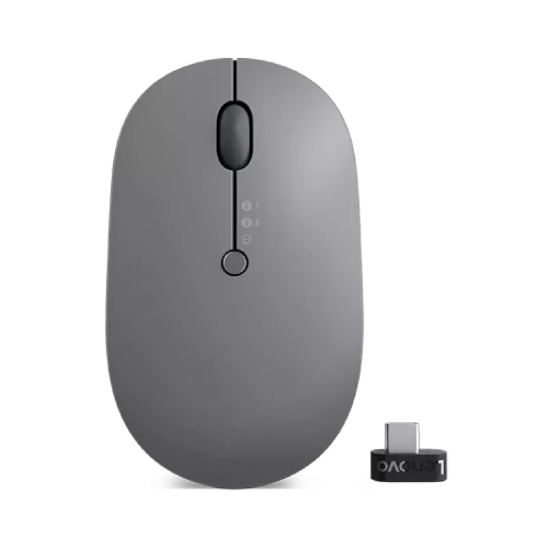 Lenovo Go Wireless Multi Device mysz biurowa symetryczna RF Wireless + Bluetooth + USB Type-A optyczna 2400 DPI