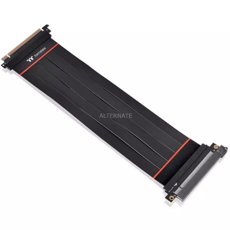 Wewnętrzny kabel zasilający THERMALTAKE AC-058-CO1OTN-C1, PCI-E x16 (Gen4) męski na żeński, 0,3 m, czarny