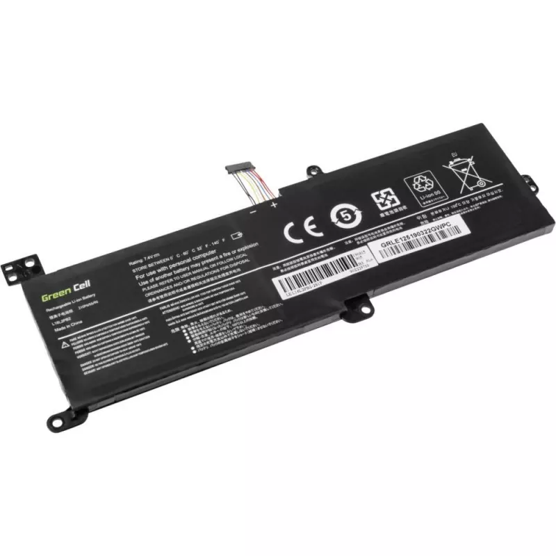 Bateria zielony Cell LE125 do Lenovo IdeaPad (7,4 V, 3500 mAh, LiPo, czarna)