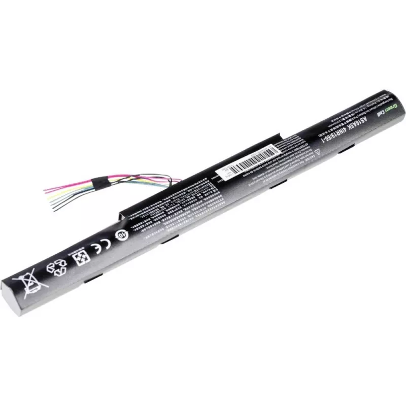 Bateria zielony Cell AC51 do Acer Aspire E15/E17 — Li-Ion 14,8 V 2200 mAh 4-ogniwowa, czarna