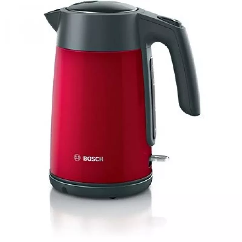 Czajnik elektryczny Bosch TWK7L464 — pojemność 1,7 l, 2400 W, czerwony, obudowa z tworzywa sztucznego