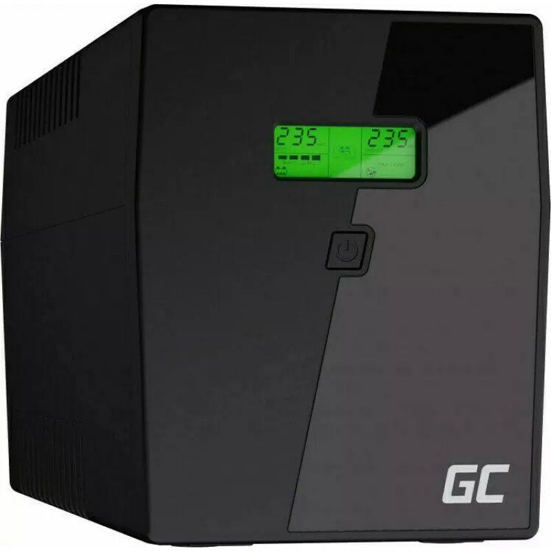 Zasilacz awaryjny UPS zielony Cell UPS09 — Line-Interactive 3 kVA / 1400 W, 230 V, LCD, Tower, 5 gniazd typu F