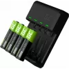 Ładowarka do akumulatorów zielony Cell GC VitalCharger z 4 akumulatorami NiMH AA 2000 mAh