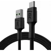 Kabel USB zielony Cell KABGC22 USB 2.0 1,2 m USB A USB C czarny