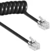 Spiral kabel RJ10/4P4C/2m/Czarny