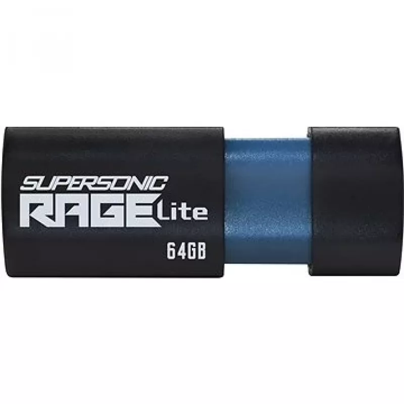 Pamięć USB PATRIOT Supersonic Rage Lite 64 GB USB Type-A 3.2 Gen 1, wysuwana, odporna na wstrząsy