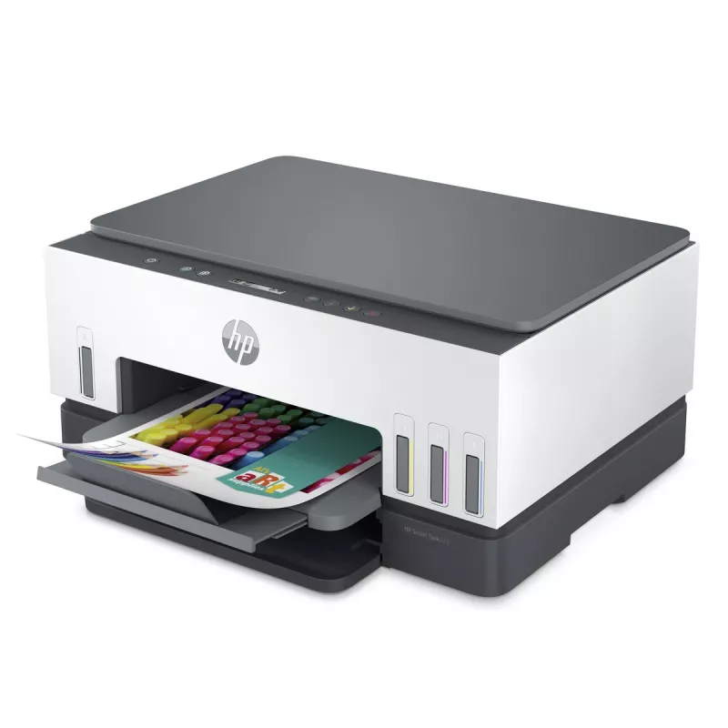 Wielofunkcyjna drukarka HP Smart Tank 670 — termiczna atramentowa, kolorowa, A4, Wi‑Fi/Bluetooth, dupleks, 4800x1200 DPI