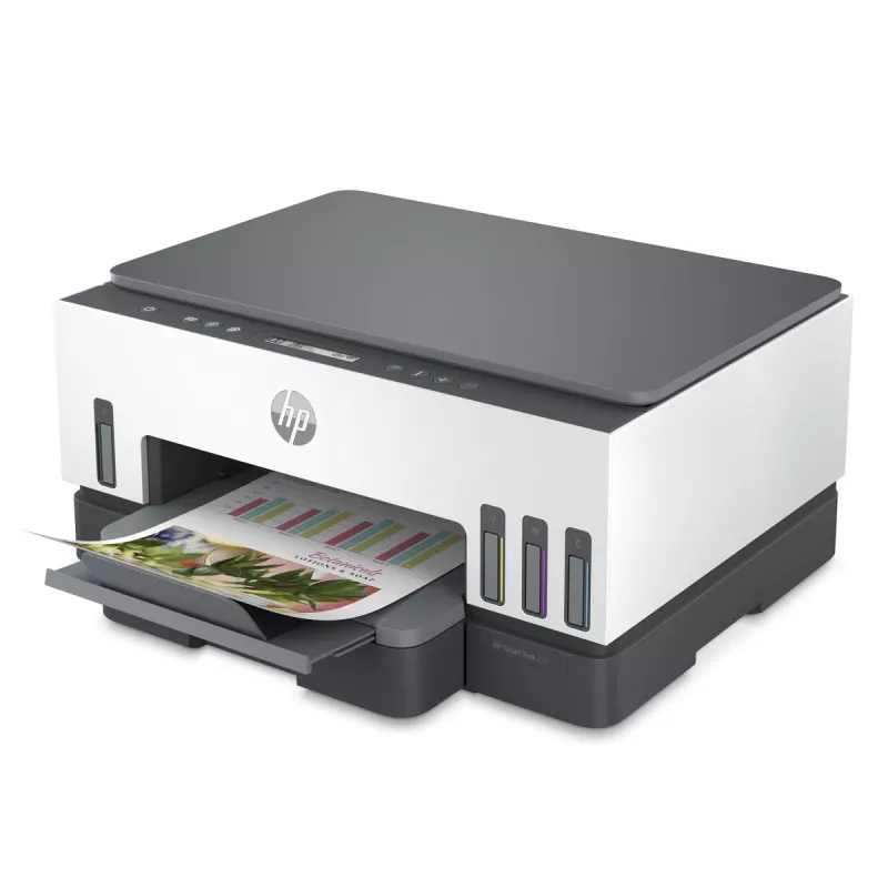 Drukarka wielofunkcyjna HP Smart Tank 720 — termiczny atramentowy, kolor, A4, Wi‑Fi, dupleks, 4800x1200 dpi