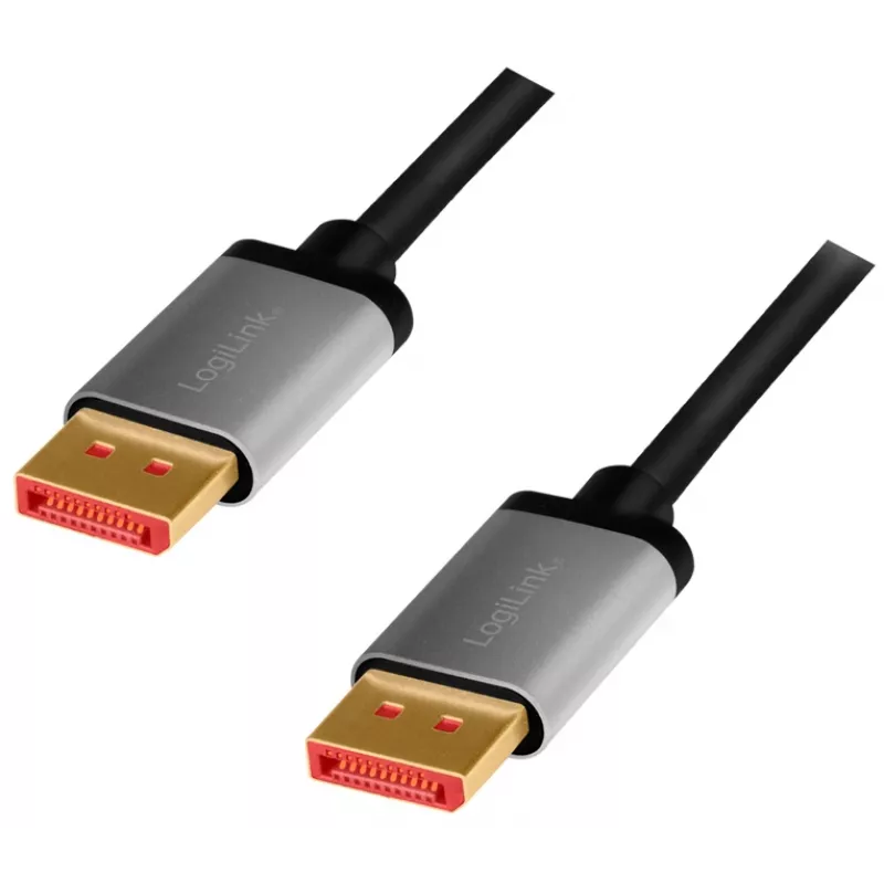 Kabel DisplayPort LogiLink CDA0105 2 m Czarny Szary