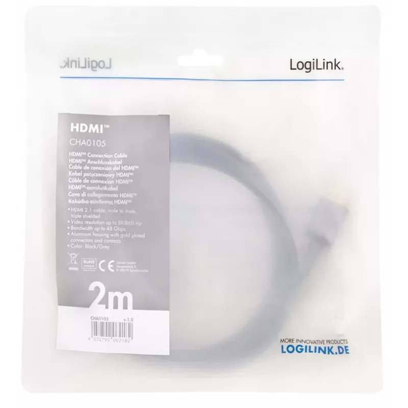 Kabel HDMI LogiLink CHA0105 2m