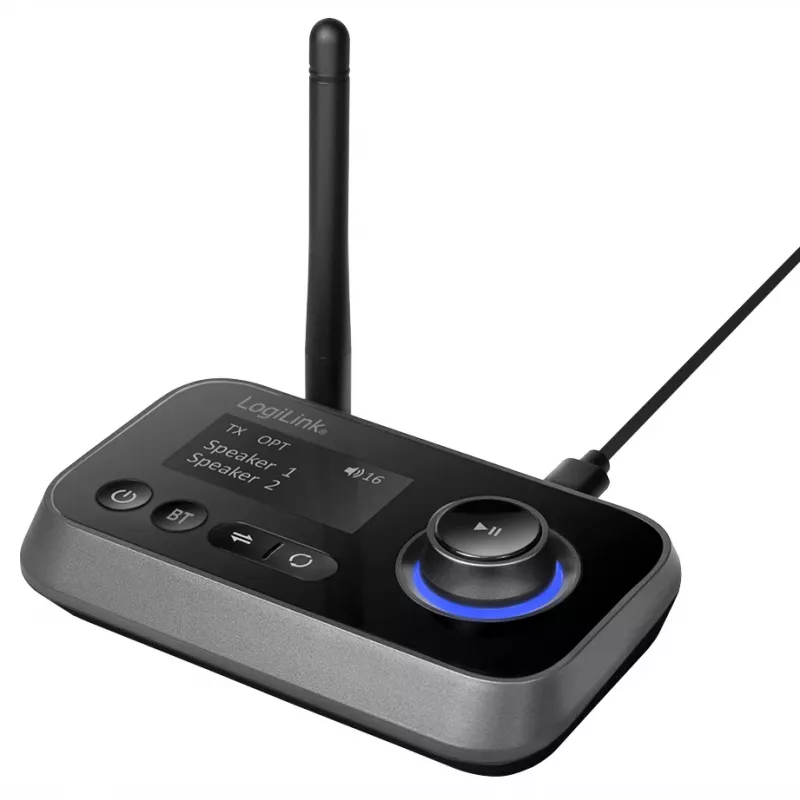 LogiLink BT0062 Nadajnik/odbiornik audio Bluetooth BT 5.0 zasięg 10 m