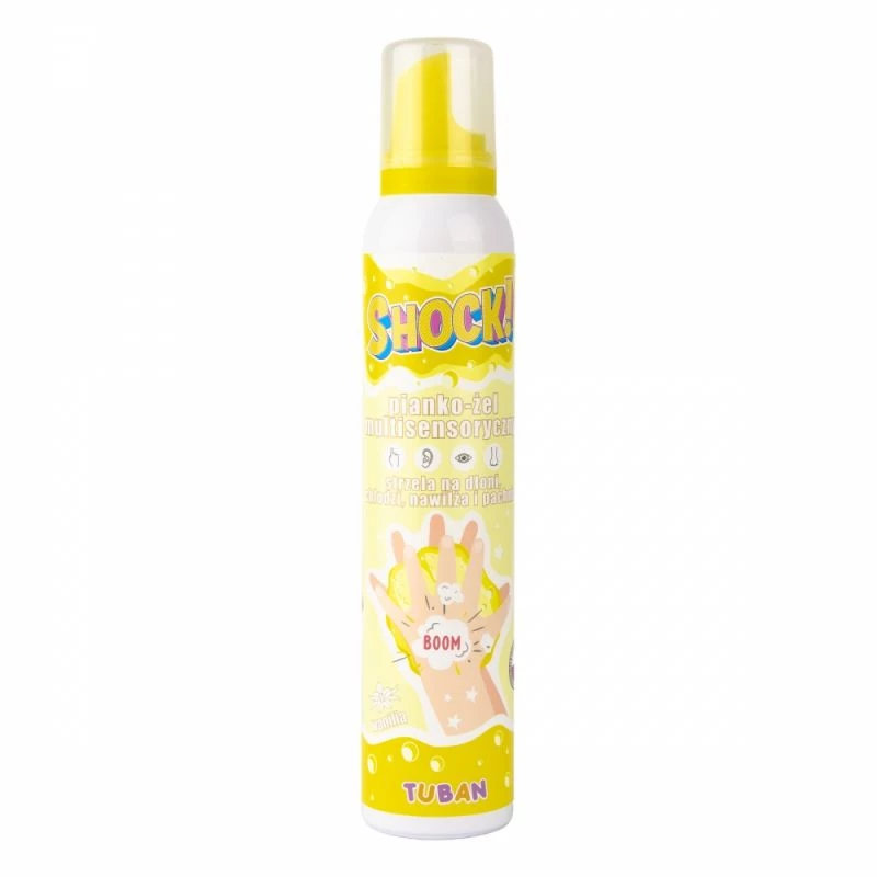 Slime Tuban SHOCK! MULTISENSORYCZNY PIANKOWY ŻEL WANILIOWY 200 ml