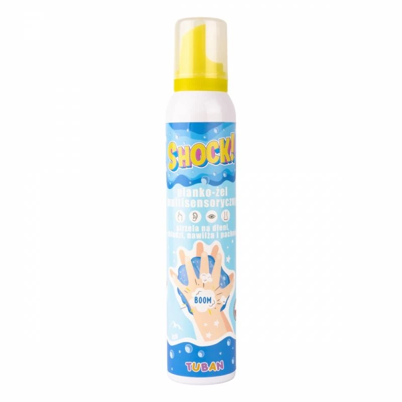 Slime Tuban SHOCK! MULTISENSORYCZNA PIANKA-ŻEL ICE 200 ml Niebieski
