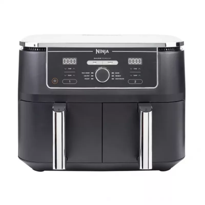 Frytkownica Ninja AF400EU Double 9,5 L Wolnostojąca 2470 W Frytkownica beztłuszczowa Czarna