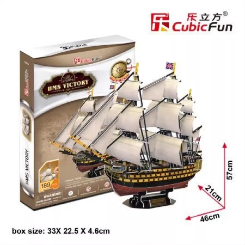 Puzzle 3D CubicFun HMS Victory