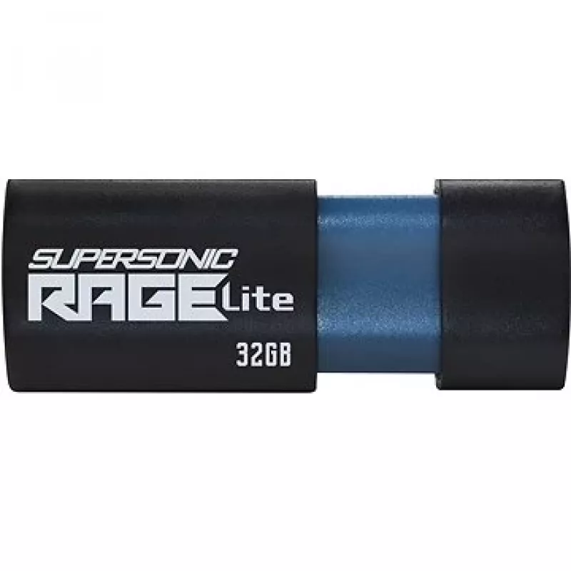 Patriot Memory Supersonic Rage Lite Pendrive USB 32 GB USB Type-A 3.2 Gen 1 (3.1 Gen 1) Czarny, Niebieski