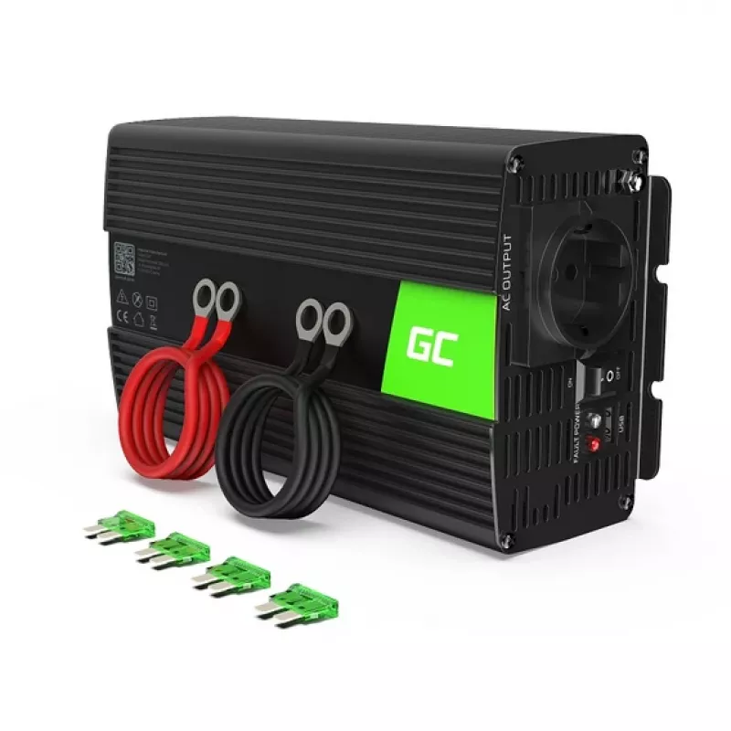zielony Cell INV08 zasilacz/przetwornica Outdoor 1000 W Czarny