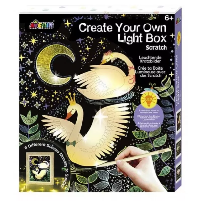 Avenir Create Your Own Lightbox - Zestaw Artystyczny dla Dzieci w Wieku 6-7 Lat - Fat Brain Toys