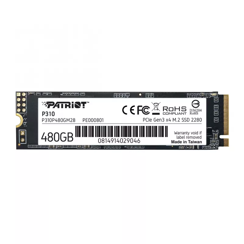 Dysk SSD Patriot Memory 480 GB M.2 PCI Express 3.0 NVMe P310
