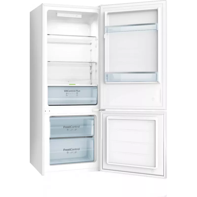 Amica Lodówka z zamrażarką, KGCL 384 160 W, 144 cm Portretowa, 54 cm szerokość