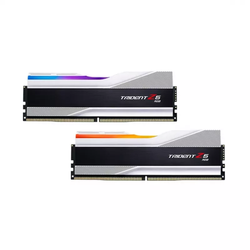 DIMM 32 GB DDR5-6000 (2x 16 GB) Dual-Kit, Arbeitsspeicher silber, F5-6000J3636F16GX2-TZ5RS, Trident Z5 RGB, INTEL XMP