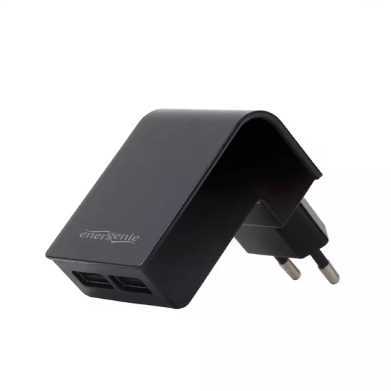 Ładowarka samochodowa Gembird EG-U2C2A-CAR-02, wejście 12–24 V, wyjście 5 V/2,1 A, 2× USB 2.0, czarna