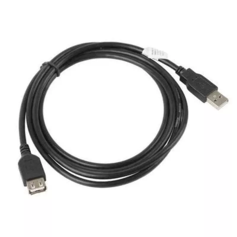 Lanberg CA-USBE-10CC-0050-BK Kabel USB 5 m USB 2.0 USB A Czarny (CA-USBE-10CC-0050-BK)