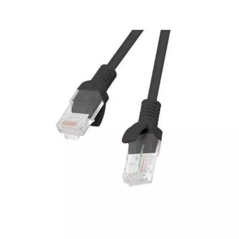 Kabel sieciowy LANBERG PCU5-10CC-0500-BK Cat5e U/UTP RJ-45 — 5 m, czarny, przewód CCA