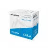 Kabel sieciowy LANBERG Cat6 SFTP LCS6-11CU-0305-S, 305 m, 23 AWG, szary, powłoka PVC