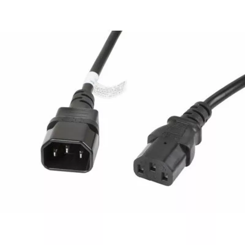Lanberg CA-C13E-11CC-0030-BK Stromkabel Schwarz 3 m C13-Koppler C14-Koppler (CA-C13E-11CC-0030-BK)