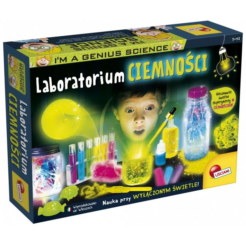 Zestaw edukacyjny Liscianigiochi Im A Genius The Laboratory of Darkness 304-PL83879 (zestaw naukowy)