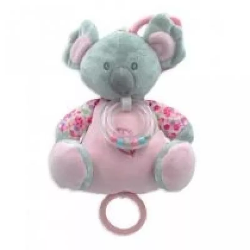 Pozytywka TULILO Koala 18 cm różowa – zabawka muzyczna dla niemowląt, wysokość 18 cm