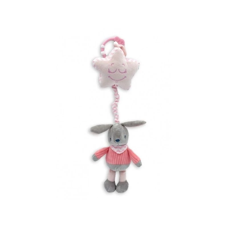 Pluszowa pozytywka TULILO Królik 38 cm model 9026 — zabawka muzyczna królik, 38 cm
