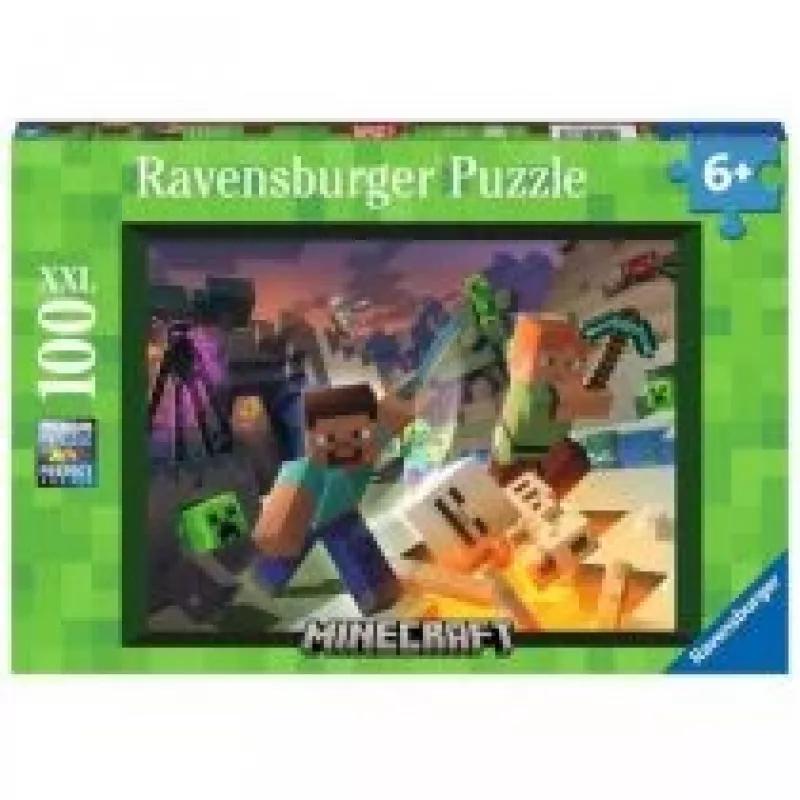 Puzzle Ravensburger Minecraft 100 elementów Gra wideo