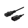 Kabel SAVIO CL-99 (C14 / IEC C14 / IEC 320 C14 M - C13 F; 1 2m; kolor czarny)