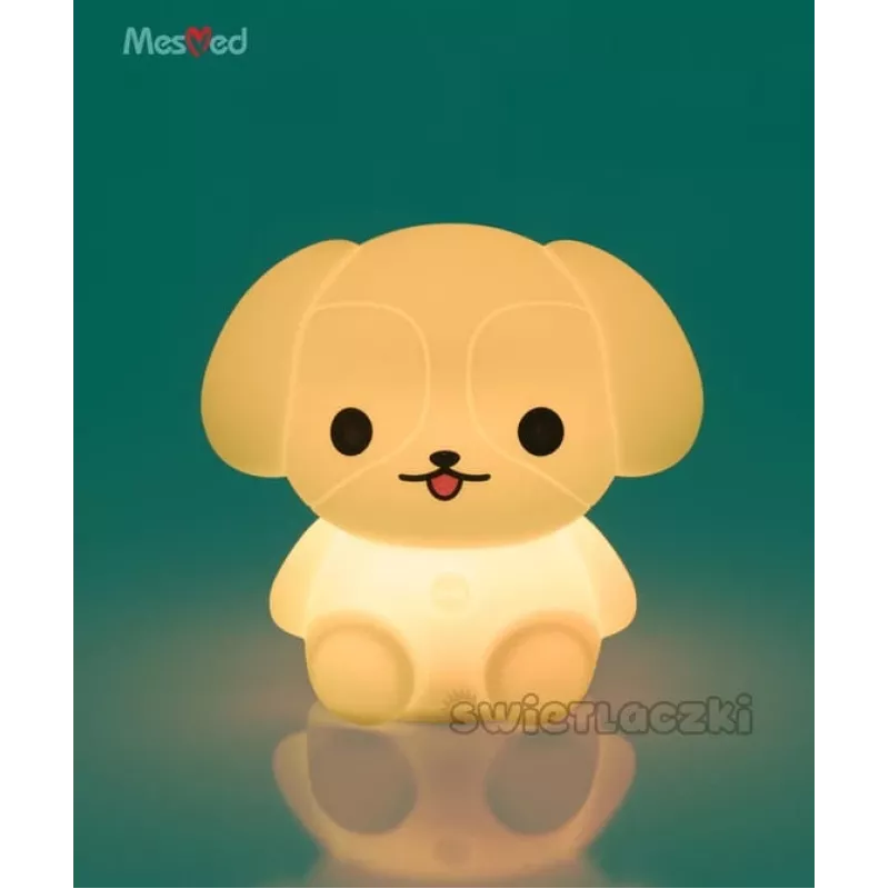Przenośna ładowalna lampa silikonowa Mesmed MM027 Dog — przenośna lampa ładowalna z silikonową konstrukcją, model MM027
