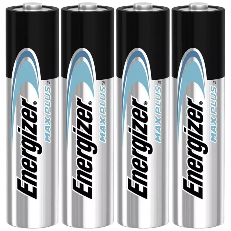 Bateria jednorazowa Energizer MAXPLUS AAA 4 szt., alkaliczna, 1,5 V, temp. pracy -18–55°C