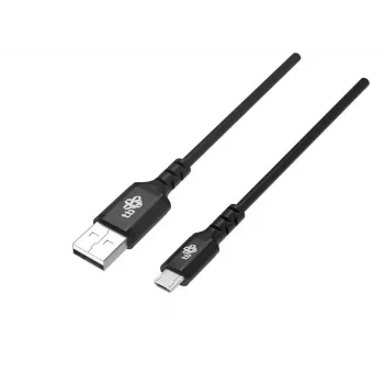 Kabel USB0-Micro USB 2m silikonowy czarny Quick Charge