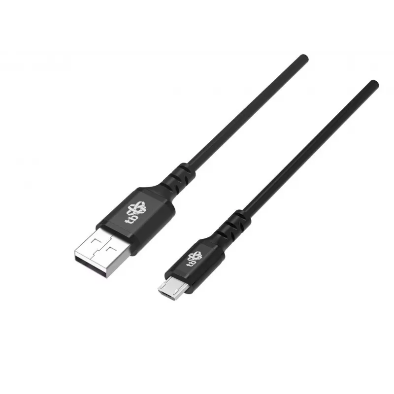 Kabel USB0-Micro USB 2m silikonowy czarny Quick Charge