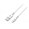 kabel USB-USB C 2m silicone Biały Quick Charge
